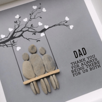 Image 2 of Dad & Two Children Artwork 