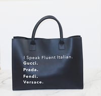 Image 3 of I Speak Italian Tote Bag