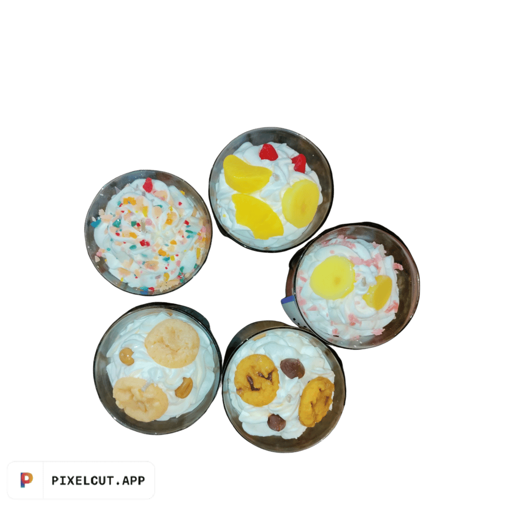 Image of Fluffy Parfait Dessert Candles