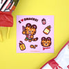 I Heart Snacks Sticker Sheet