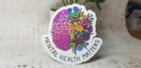 Image 2 of Mental Heath Matters | Floral Sticker