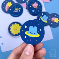 Image 3 of Space Bun Pogs