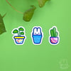 Potted Plant Sticker Set