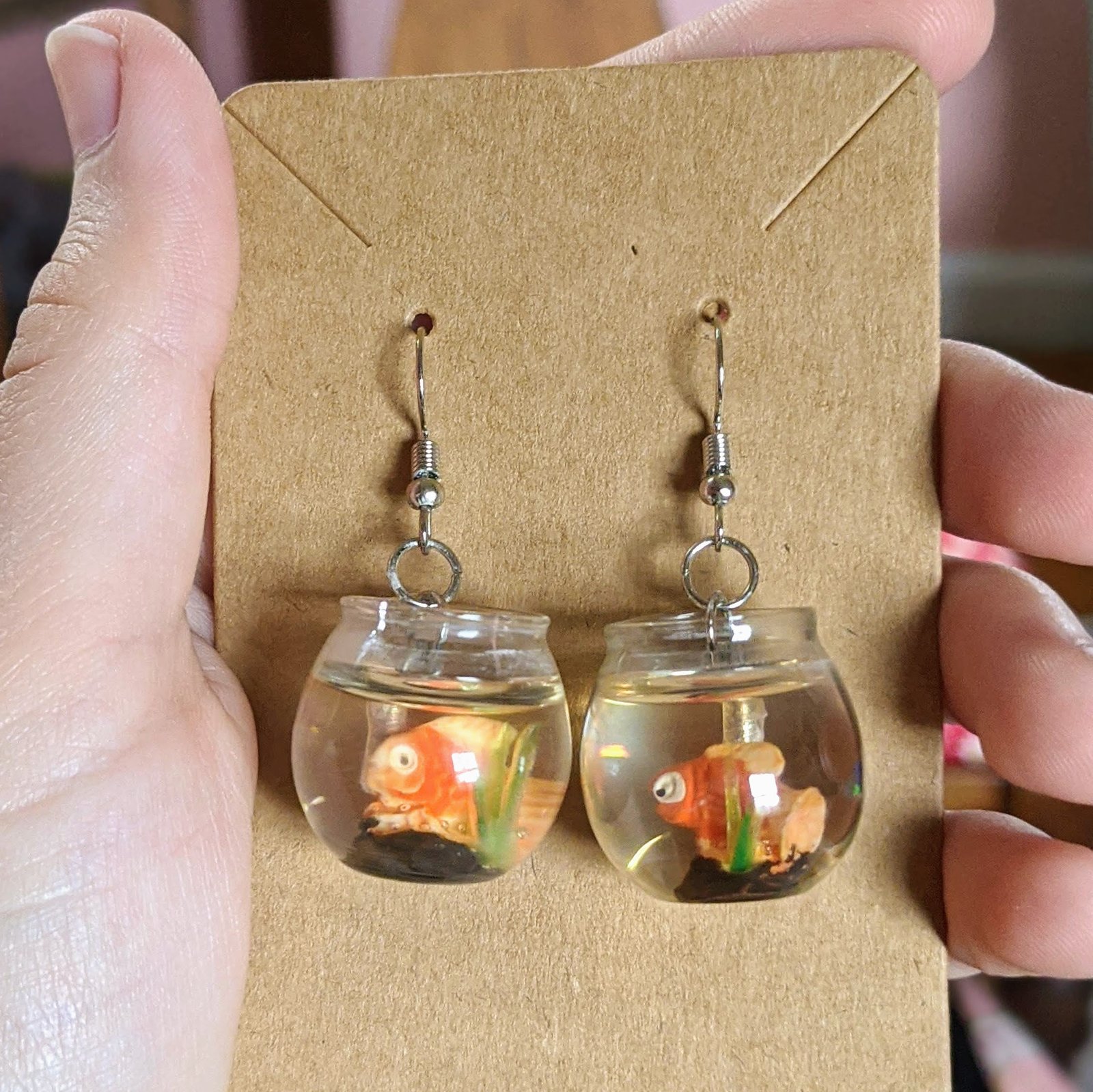 Fish on sale tank earrings