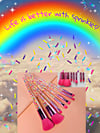 Sprinkle The Rainbow 7pc Cosmetic Brush Set