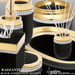 Image of 24k Gold and Black Crystal Vanity Tray Radiante
