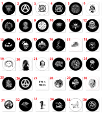 Image 2 of 3 INCH PUNK BUTTONS