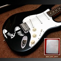 Image 1 of Guitar sticker vinyl sneakers shoes punk rock style decal Stratocaster label