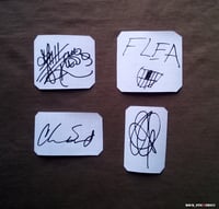 Image 5 of Red Hot Chili Peppers stickers autographs Anthony Kiedis, Flea, Chad Smith, John Frusciante