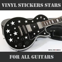 Image 1 of Stickers stars vinyl stylish for all types of guitars set 28 decal to decorate