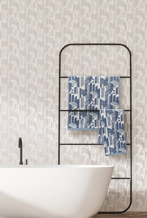 Image of Bauhaus Towel - Washed Denim