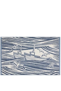 Whitby Bath Mat - Washed Denim