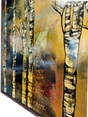 Original Canvas - Golden Birches - 100cm x 100cm