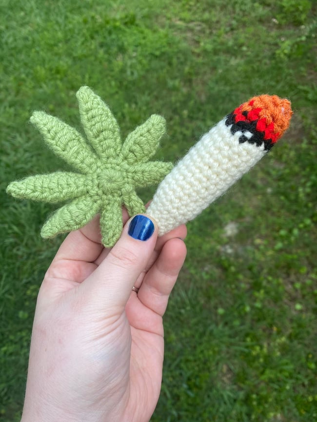 Cannabis + Joint Catnip Cat Toy Combo Pack