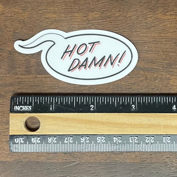 Image of For Stacey: Hot Damn! Sticker