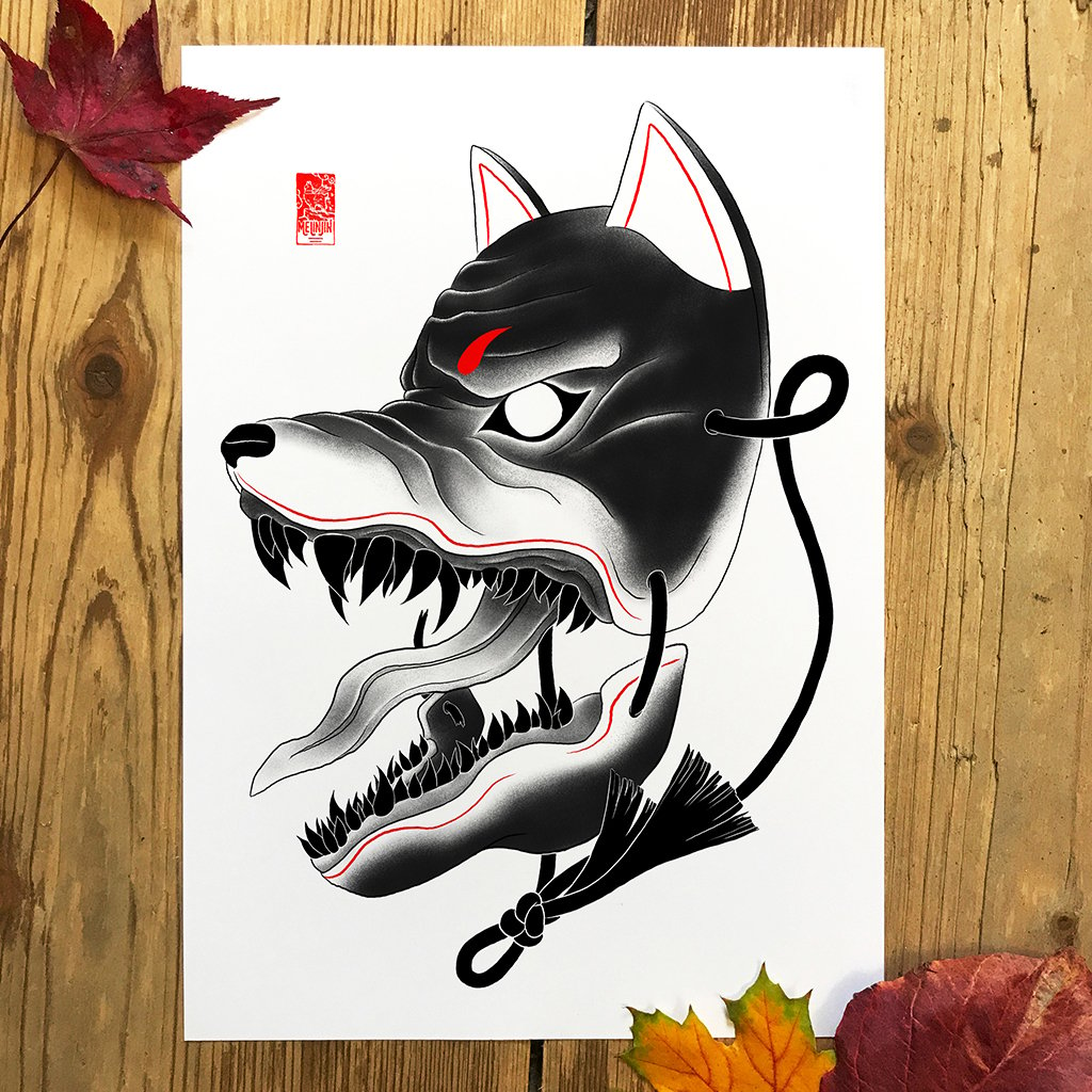 Kitsune Mask (Fine Art Print)
