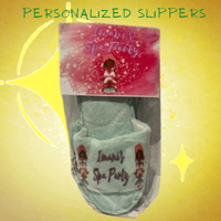 Image 1 of Personalized Spa Slippers 