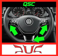 Image 1 of X3 Vw Golf mk7/ caddy/ t6 /polo steering wheel trim decal stickers 