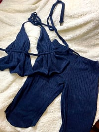 Image 2 of Halter + Capri Set