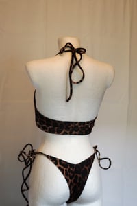 Image 4 of Cut Out Bikini Top Snake / Black