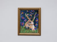 Image 2 of Easter bunny 2022 acrylic on un-stretched Canvas