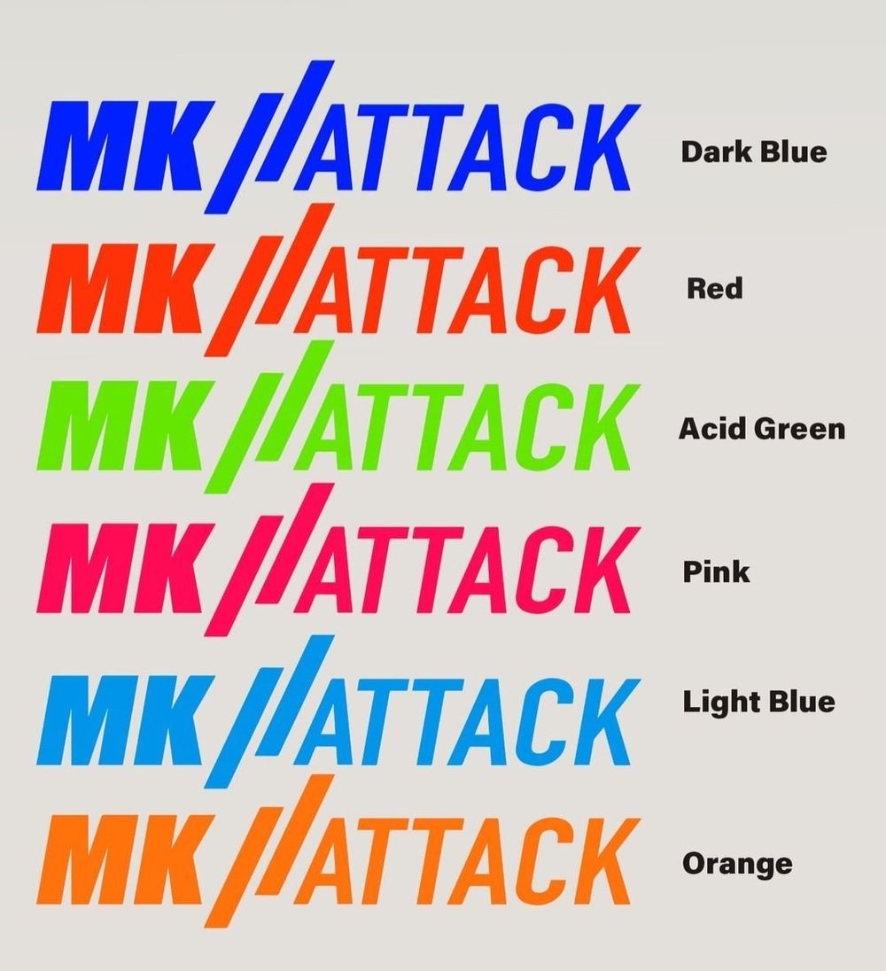 Large MK Attack Decals