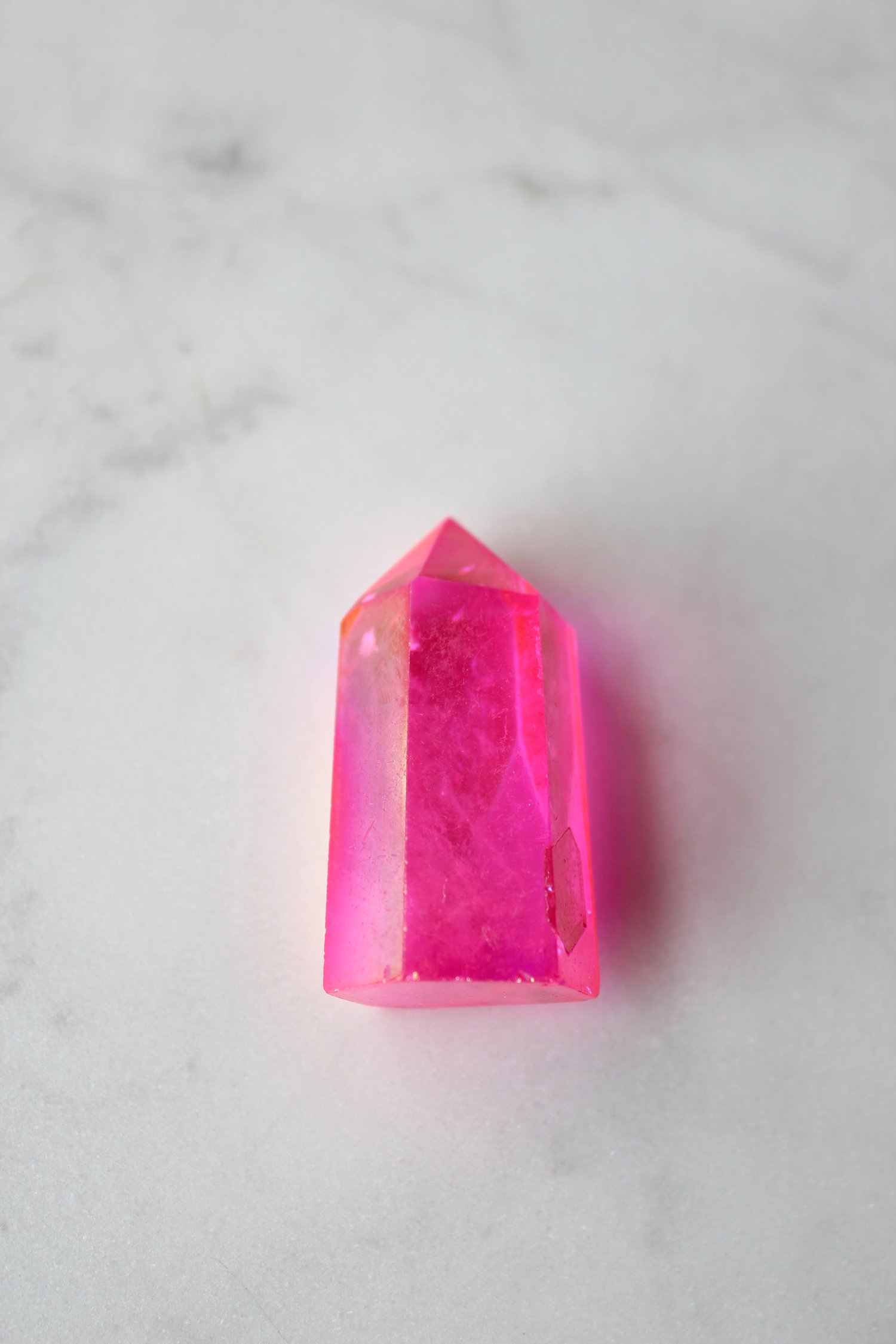 Image of Rose Aura Quartz Crystal