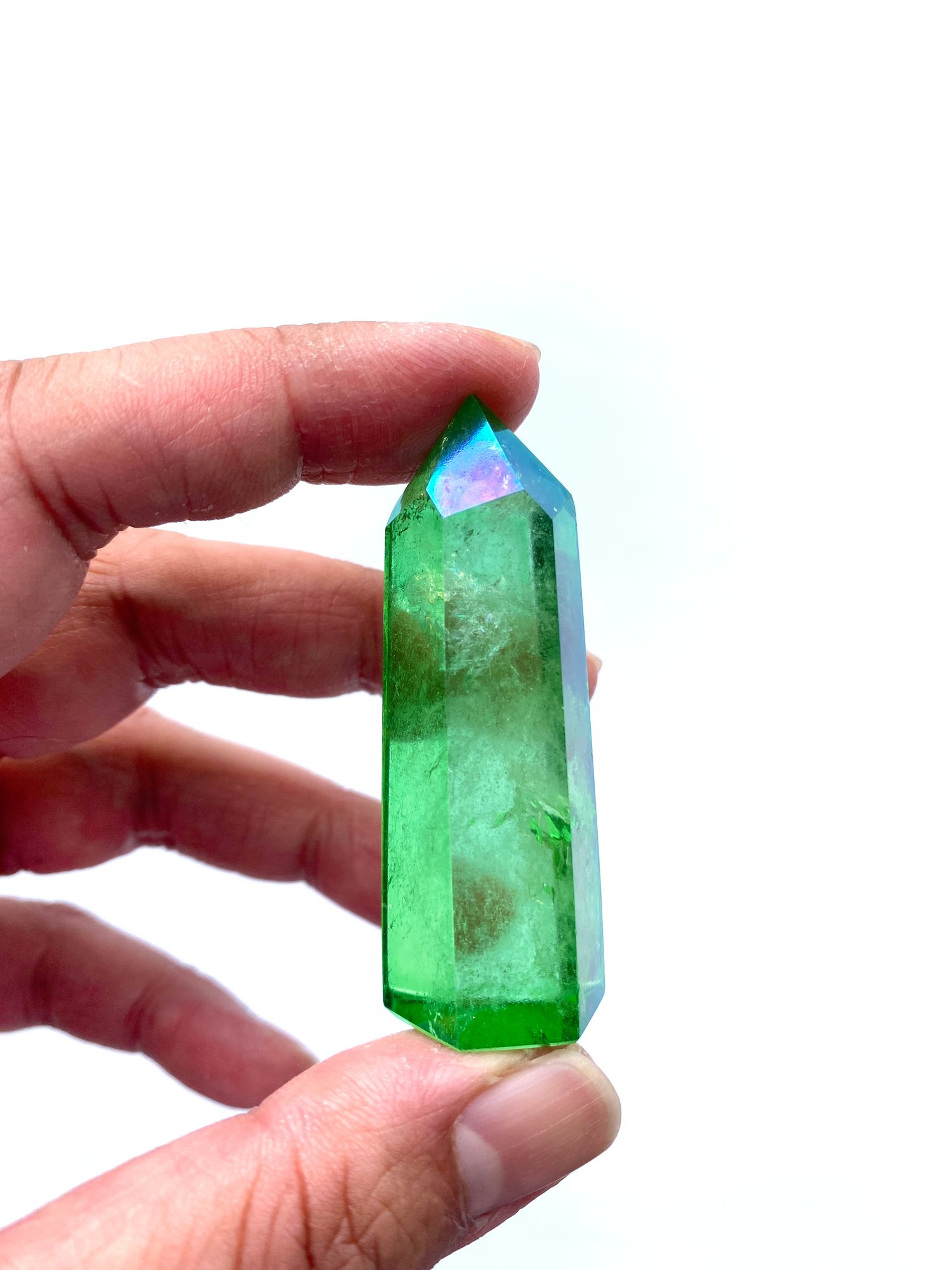 Image of Emerald Aura Quartz Crystal