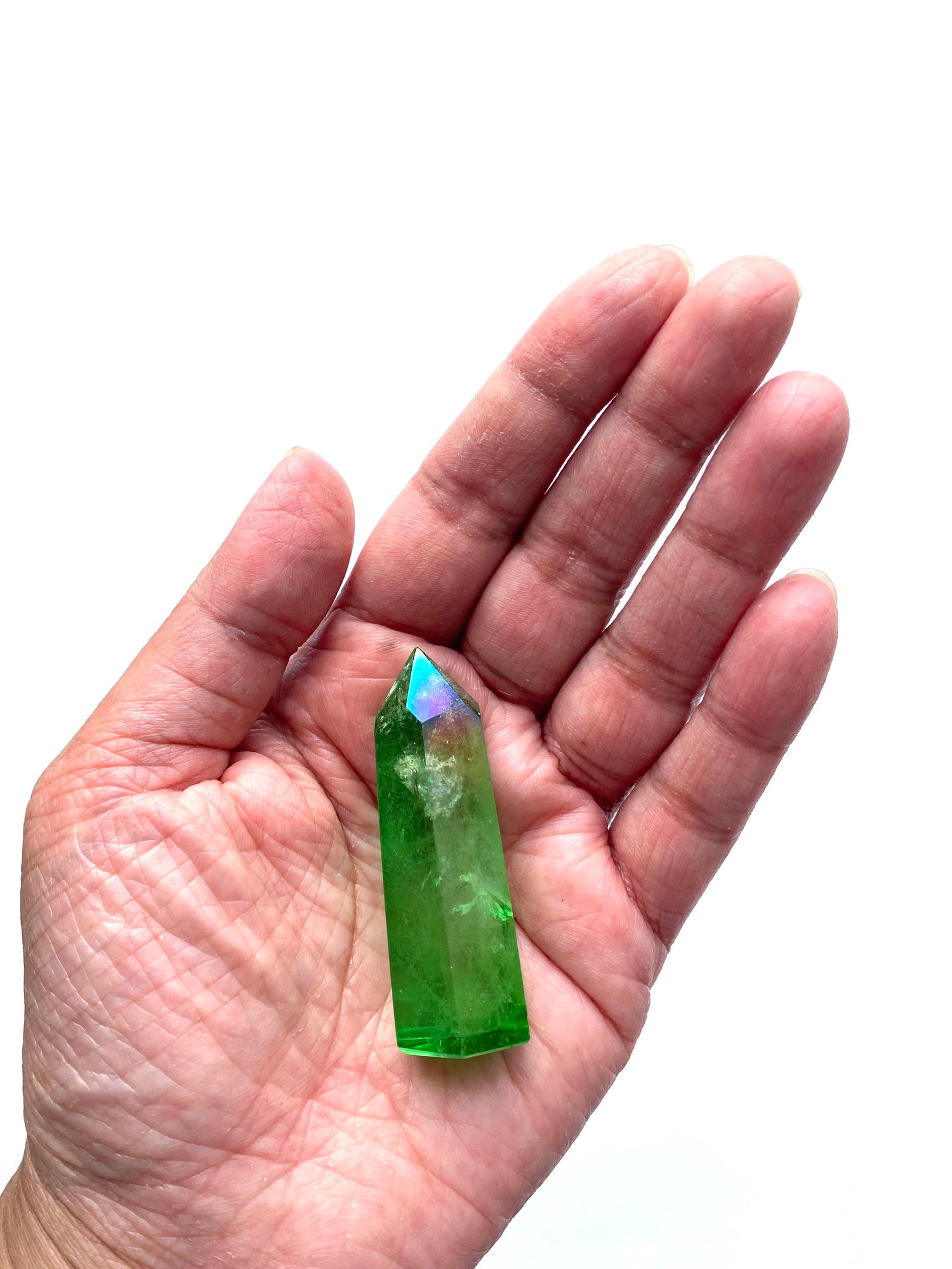 Image of Emerald Aura Quartz Crystal