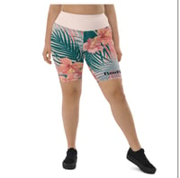 Image 3 of BOSSFITTED Flower Print Biker Shorts