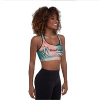 Image 2 of BOSSFITTED Flower Print Padded Sports Bra