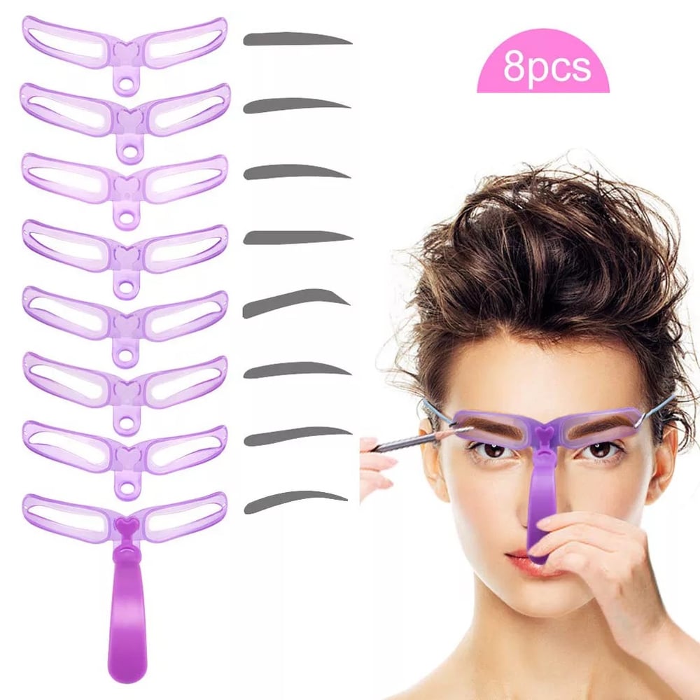 Image of 8 PCS Eyebrows shaper