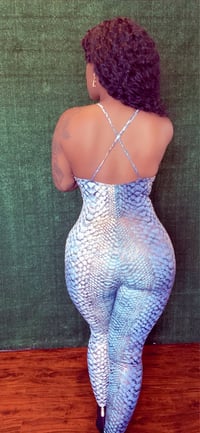 Image 4 of Snakebite jumpsuit (blue)