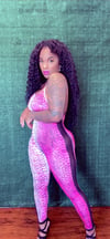 Snake Bite Jumpsuit ( pink) 