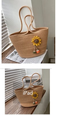Image 5 of Woven Sunflower Handbag