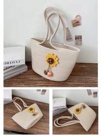 Image 4 of Woven Sunflower Handbag