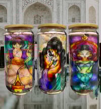 Aladdin and Jasmin Stain Glass 