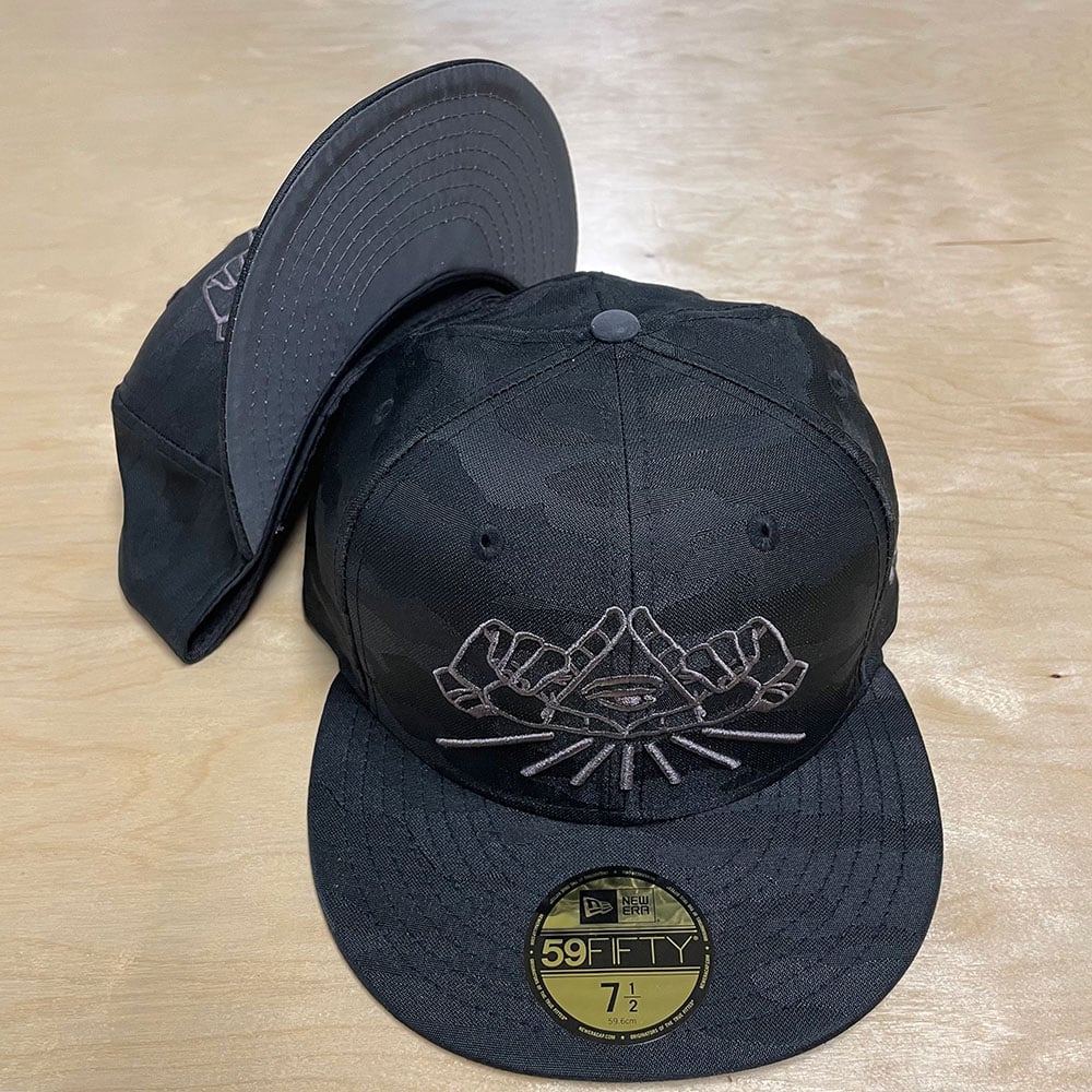 Black Tonal Camo All-Seeing 59Fifty / Grip or Token
