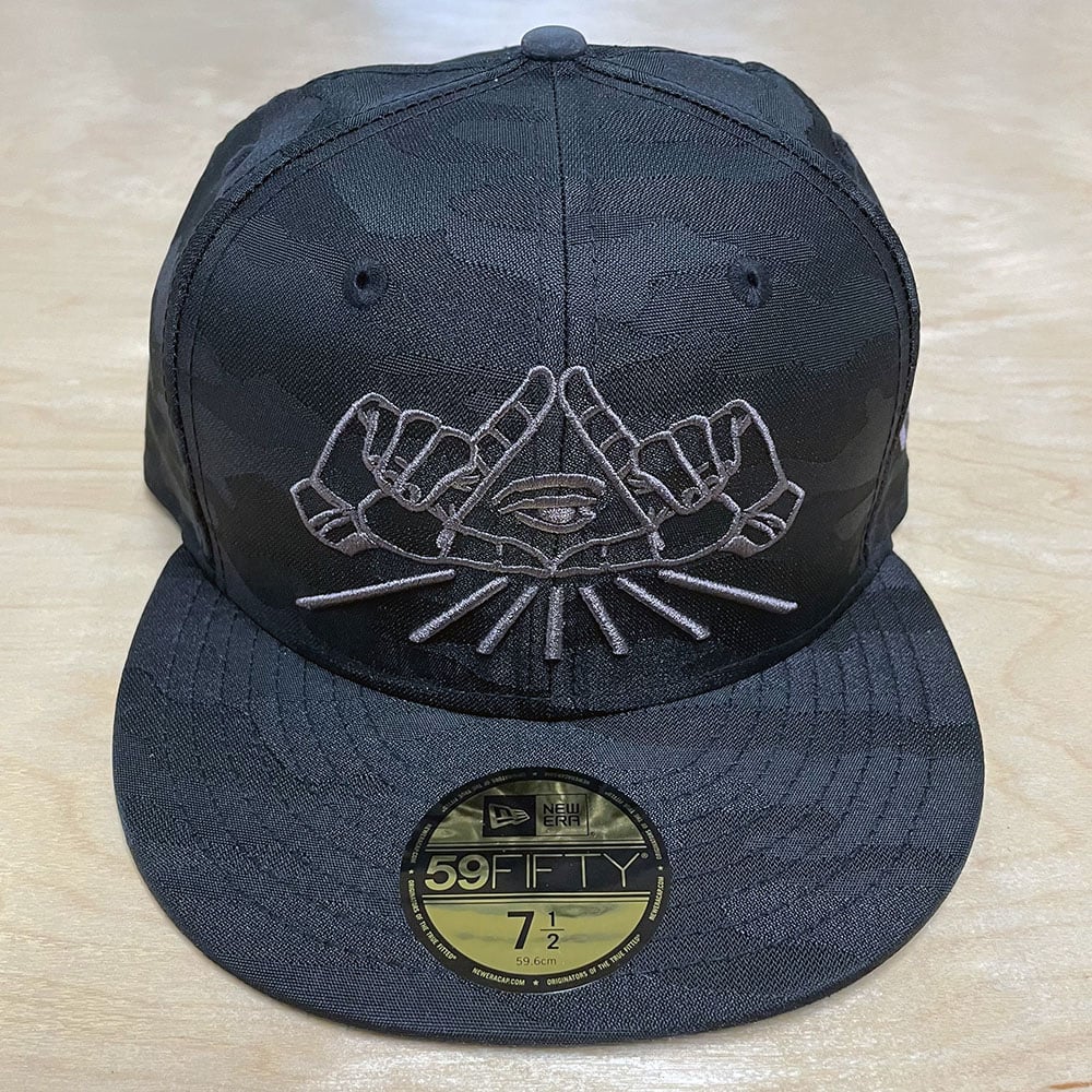 Image of Black Tonal Camo All-Seeing 59Fifty
