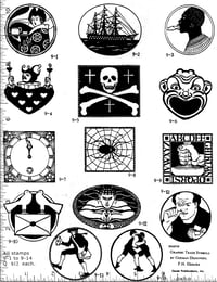 P9 German Trade Symbol Rubber Stamps