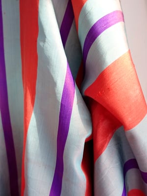 Image of Stribet silke kimono /'Too Fairy'