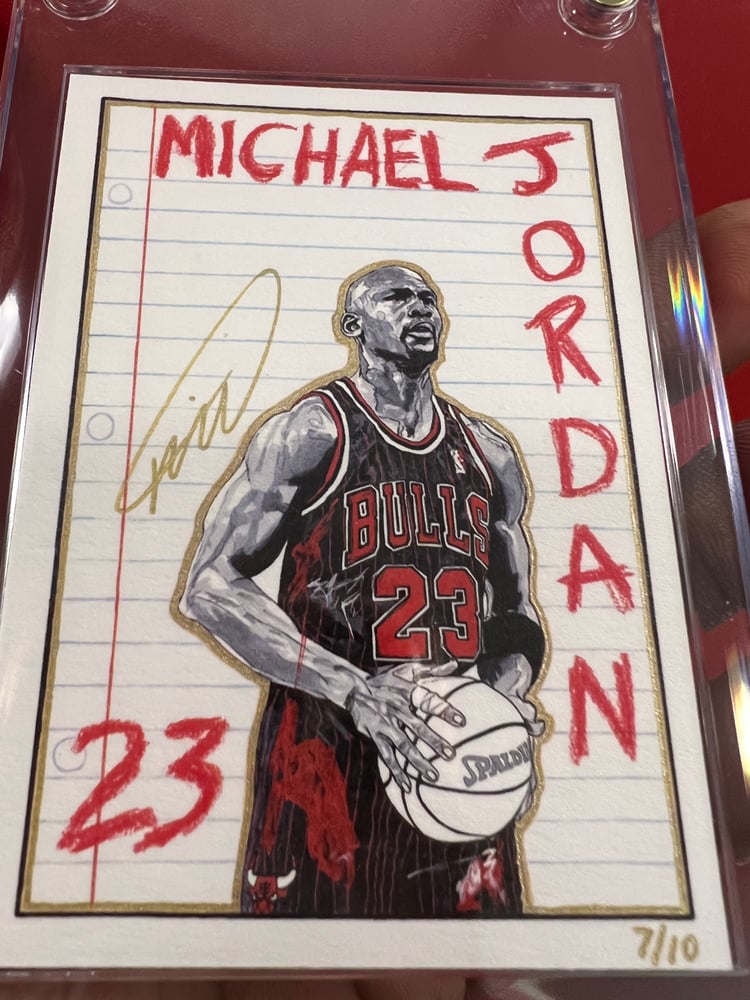 Image of Autographed MJ KAWD ART SPORTS CARDS 2022
