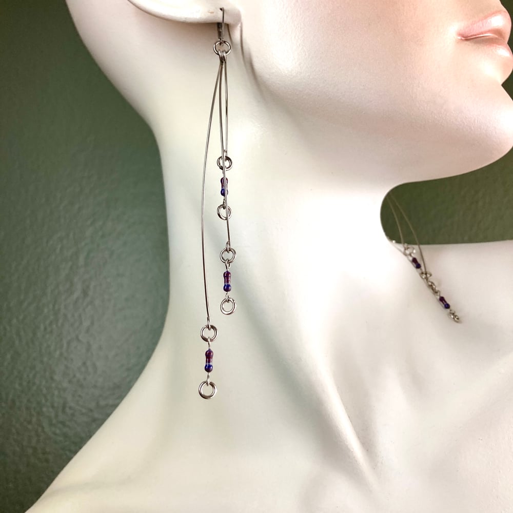 Image of P3 Long Resistor Earrings