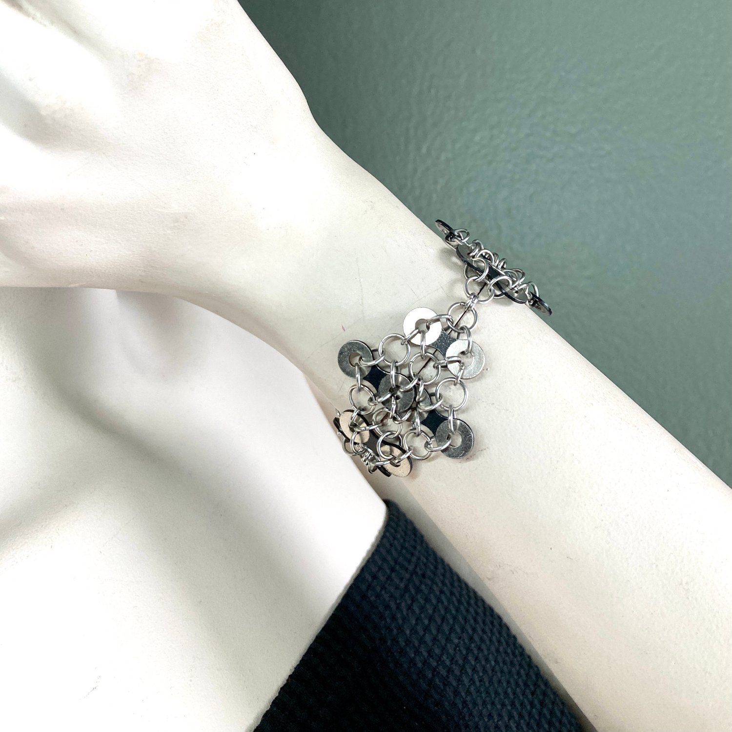 Image of One of a Kind Diamond Bike Chain Bracelet
