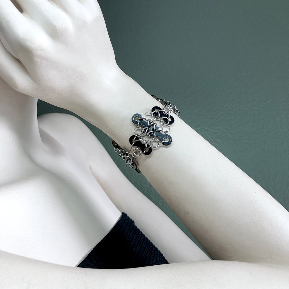 Image of One of a Kind Diamond Bike Chain Bracelet