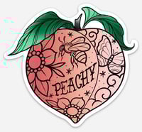 Peachy keen sticker 