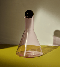 Image 1 of BILBOQUET CARAFE pink with black