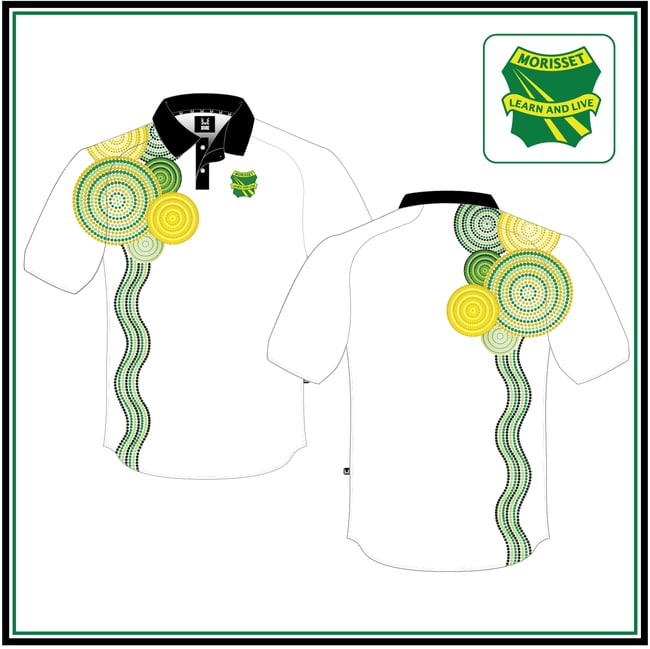 Senior Polo - White - Sublimated $38.05