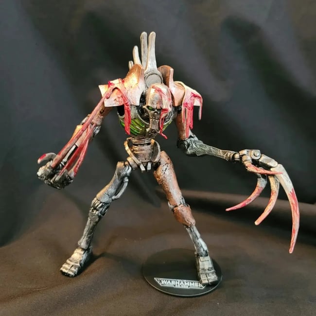 Custom Painted McFarlane Toys Warhammer 40k Necron Flayed One figure