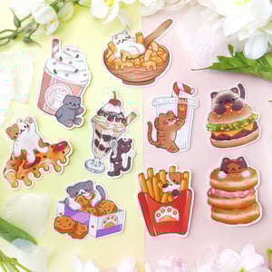 Fast-Food Kitties - Sticker Singles